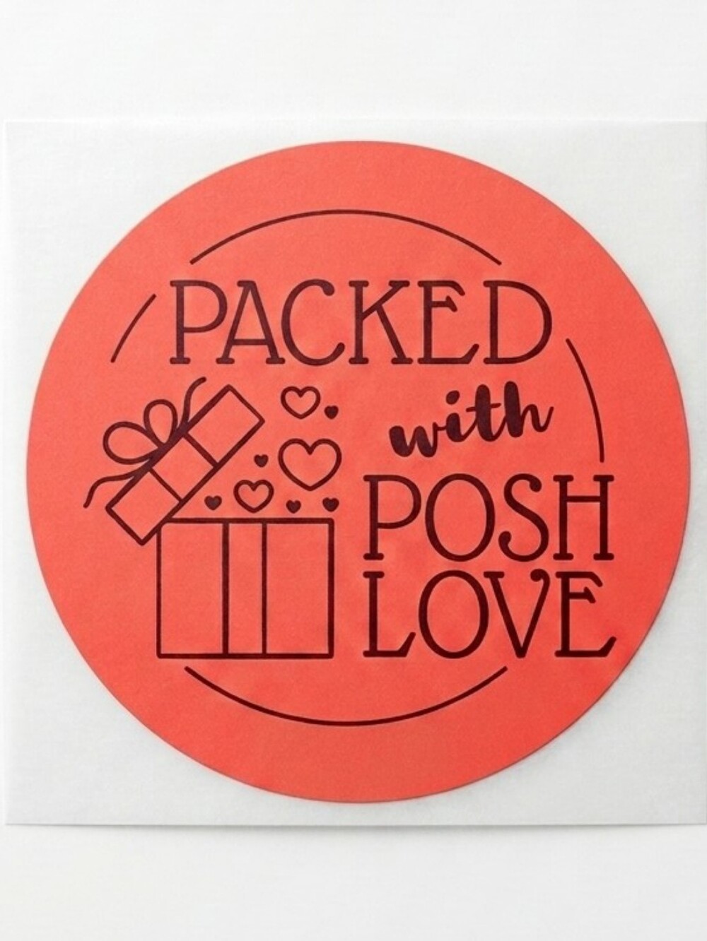 3/$15 50 Pack Packed With Posh Love Stickers Large 2” Round Boutique Packaging